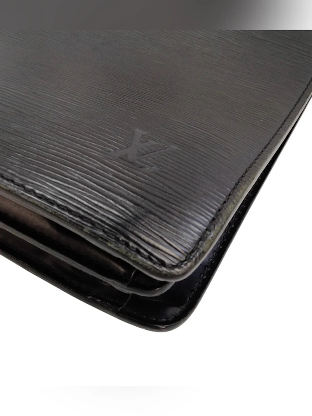 Louis Vuitton Black Epi Leather Serviette Fermoir Briefcase - Picture 5 of 9
